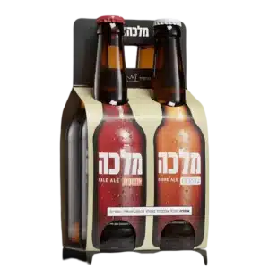 מארז רביעיית בירה מלכה 2 אדמונית + 2 בהירה